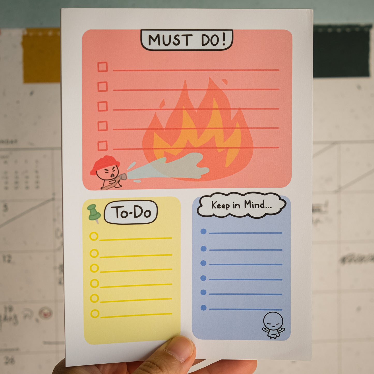 5x7'' To-Do Organizer Memo Pad
