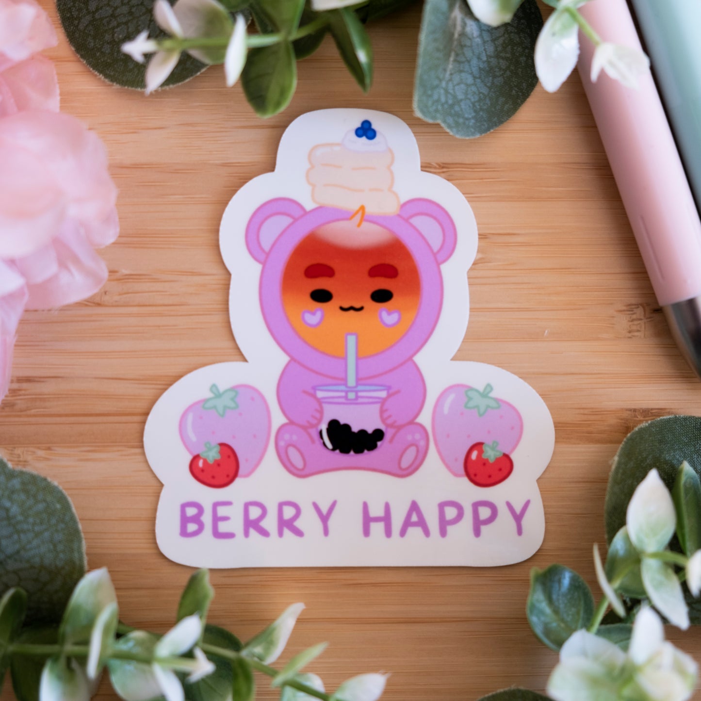 Berry Happy Bread Boi Die Cut