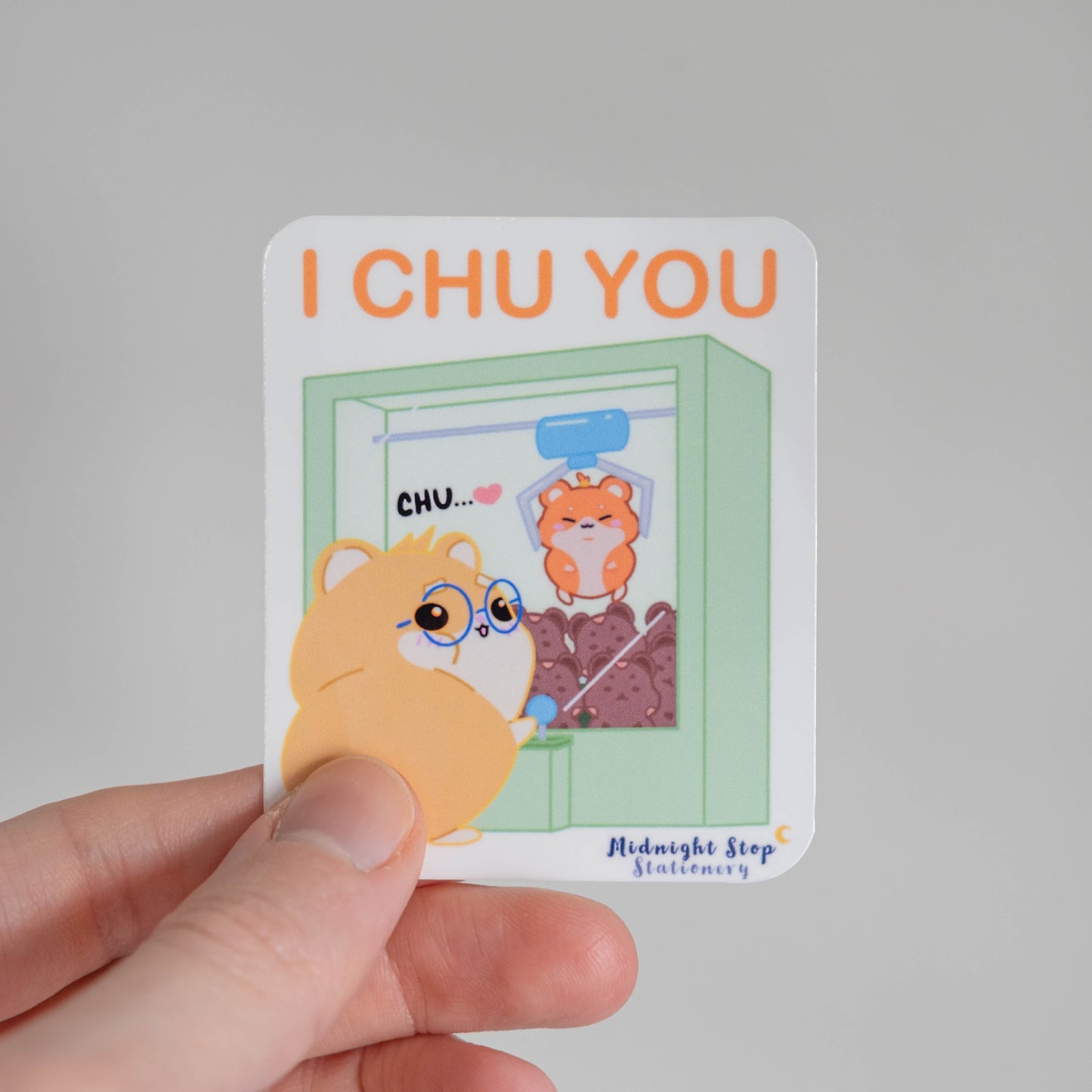 Uyu the Hamster Claw Machine Die Cut