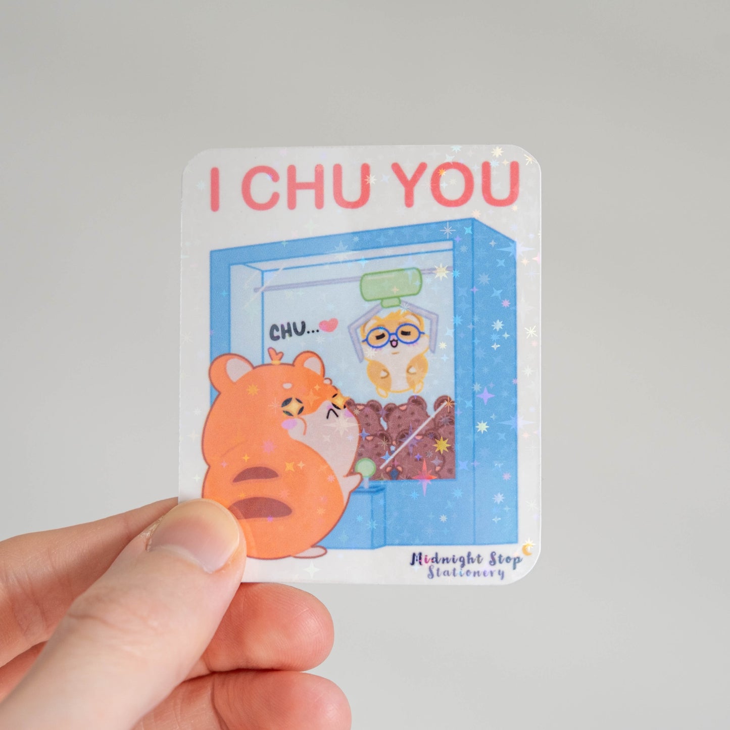 Special Edition Ppang the Hamster Claw Machine Die Cut