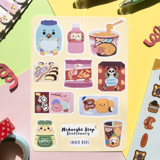 Snack Buds Sticker Sheet
